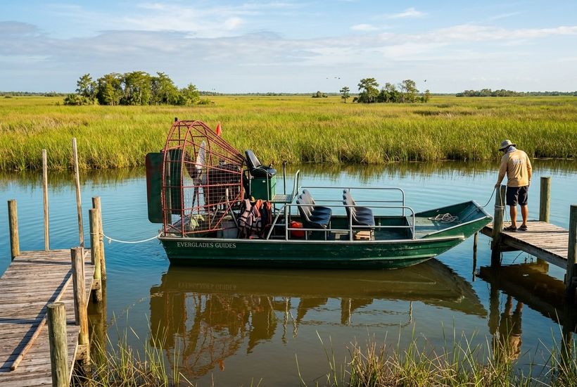 Original Everglades airboat tour and interpretive area